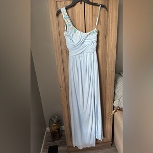 Beautiful powder blue long dress
